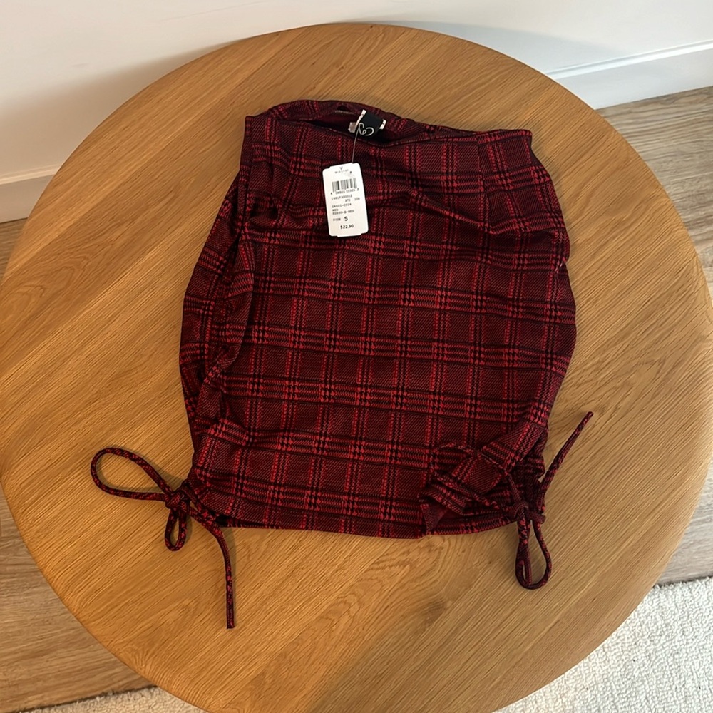 NWT Plaid Mini Skirt